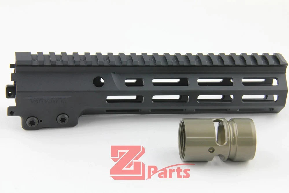 [Z-Parts] 10.5inch Alloy Handguard [For Tokyo Marui M4 MWS Series][BLK]