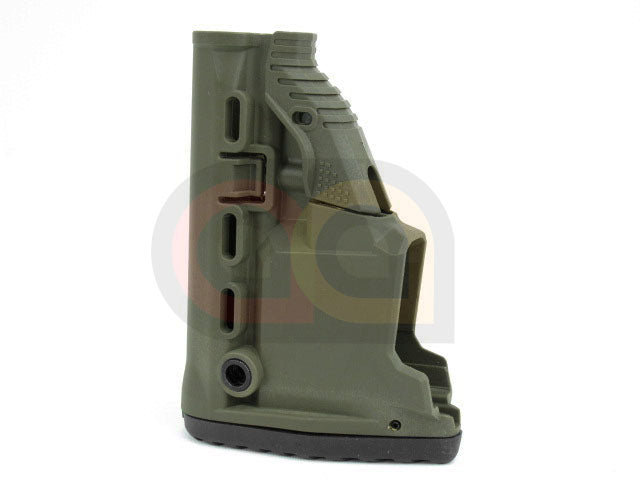 [Army Force] GK-MAG Style Stock with Magazine Carrier for M4 AEG [OD]