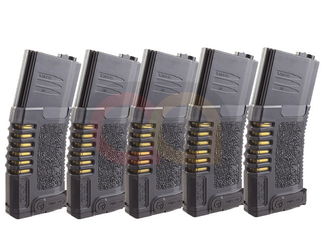 [ARES] Amoeba M4/M16 AEG Mid-Cap Magazine[140rds][5pcs][BLK]