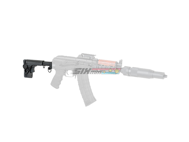 [5KU] ZEN PT-3 Retractable Folding Stock[For GHK/LCT AK AEG GBB Series][BLK]