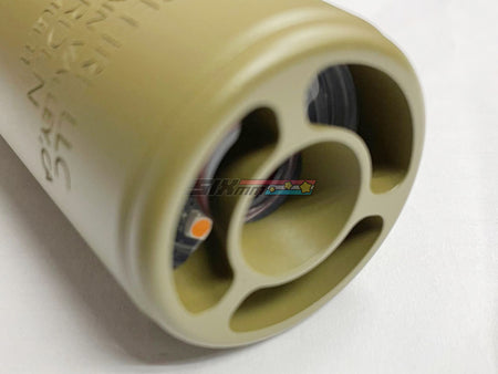 [5KU] 95mm Warden Dummy Silencer W/ Sprit Fire Tracer Unit[FDE][-14mm CCW]