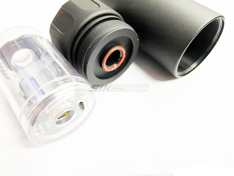 [5KU] 95mm Warden Dummy Silencer W/ Sprit Fire Tracer Unit[BLK][-14mm CCW]