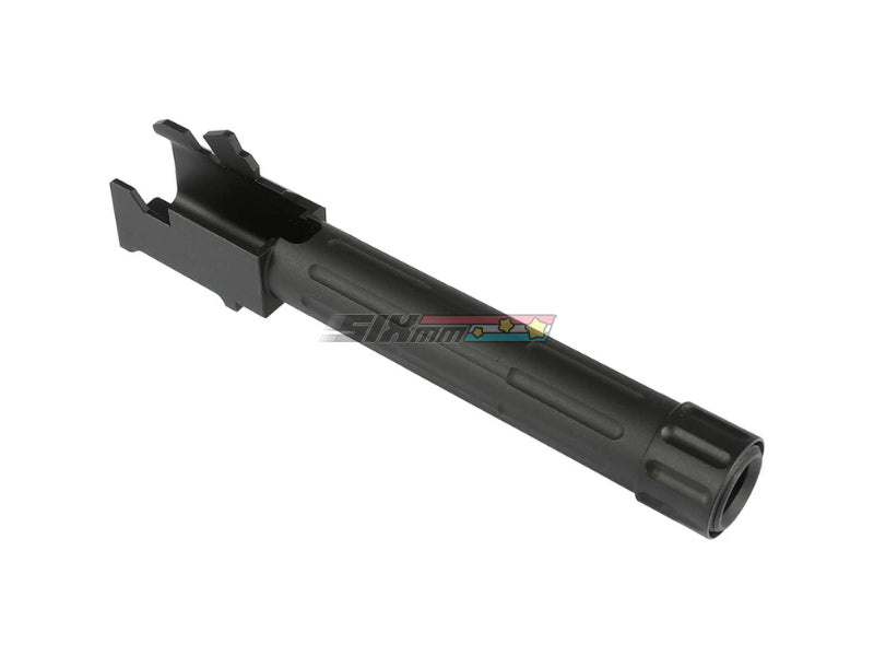 [5KU] Aluminium 9INE Airsoft Outer Barrel[For Tokyo Marui G19 GBB Series][BLK][Threaded]