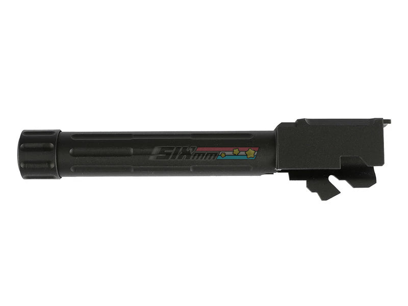 [5KU] Aluminium 9INE Airsoft Outer Barrel[For Tokyo Marui G19 GBB Series][BLK][Threaded]