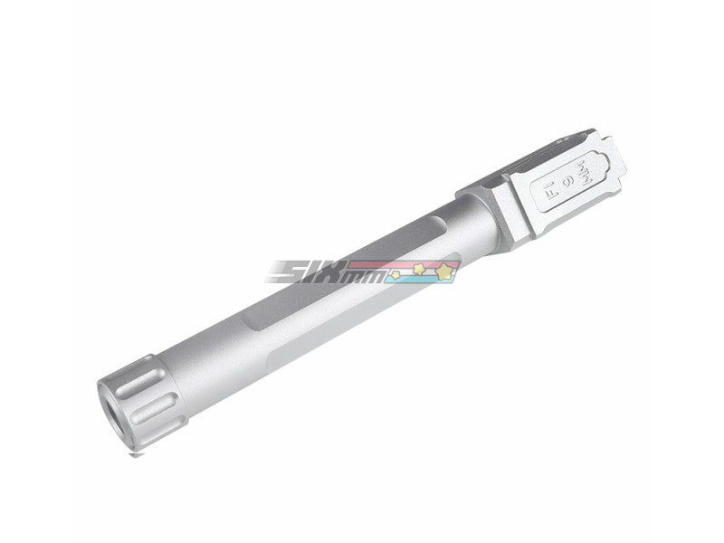 [5KU] Aluminium FI Airsoft Outer Barrel[For Tokyo Marui G17 GBB Series][SV][Threaded]