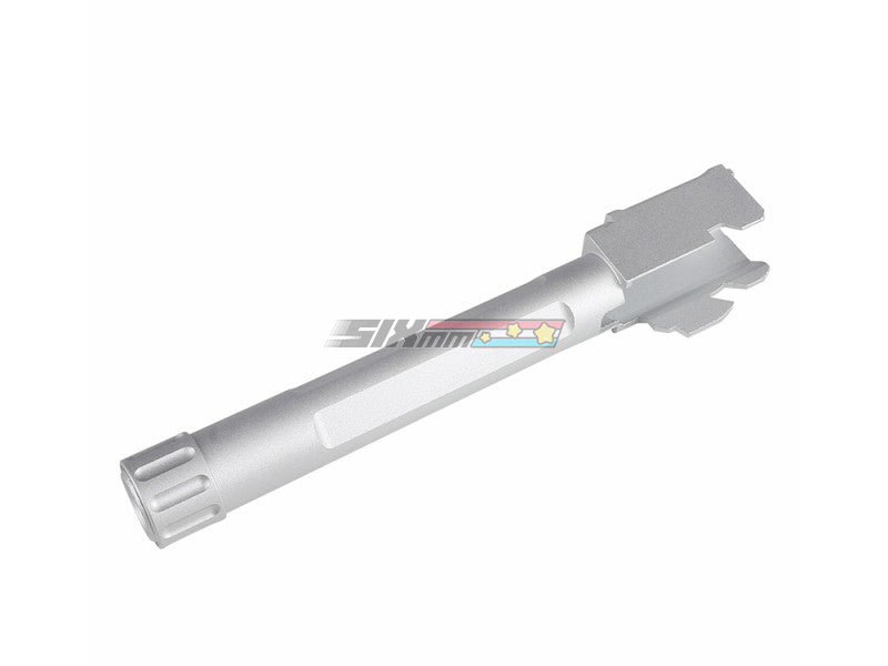 [5KU] Aluminium FI Airsoft Outer Barrel[For Tokyo Marui G17 GBB Series][SV][Threaded]