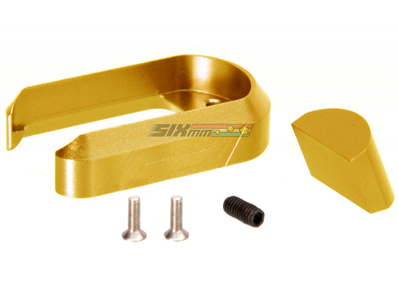 [5KU] Aluminum Magwell[For Tokyo Marui Model 1718C GBB][Gold]