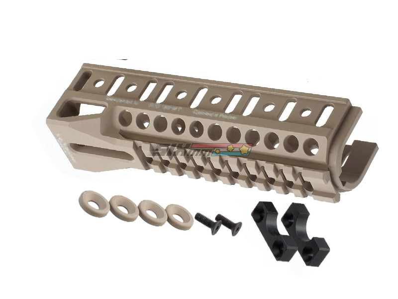 [5KU] B-10U Railed handguard[For AKM/AK105 GBB/AEG Series][Tan]
