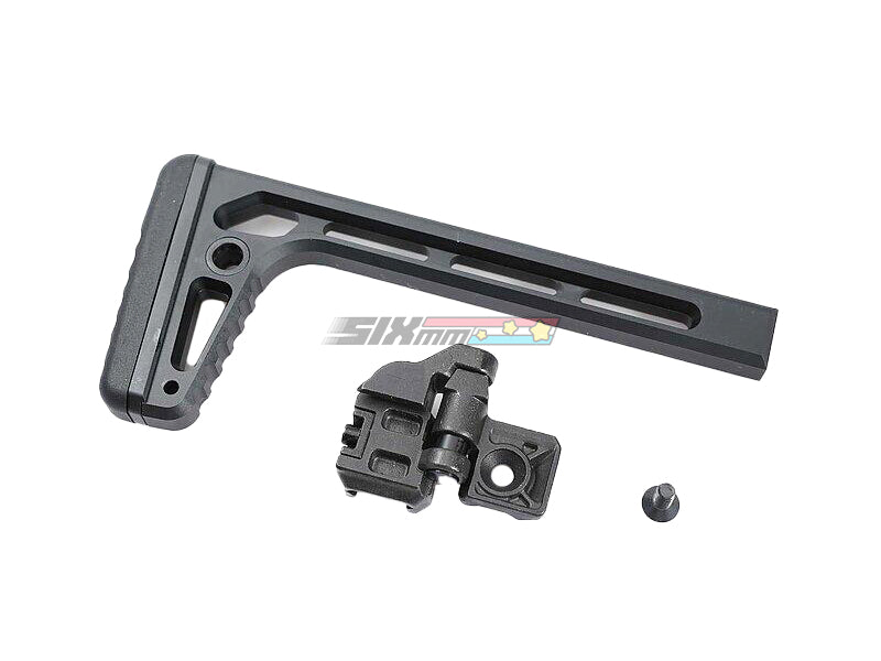 [5KU] CNC Aluminium Folding Stock [For MCX / M1913 Rail Adapter][BLK]