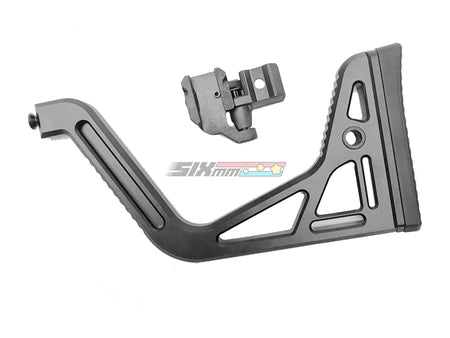 [5KU] CNC Aluminium Visor Folding Stock [For MCX / M1913 Rail Adapter][BLK]