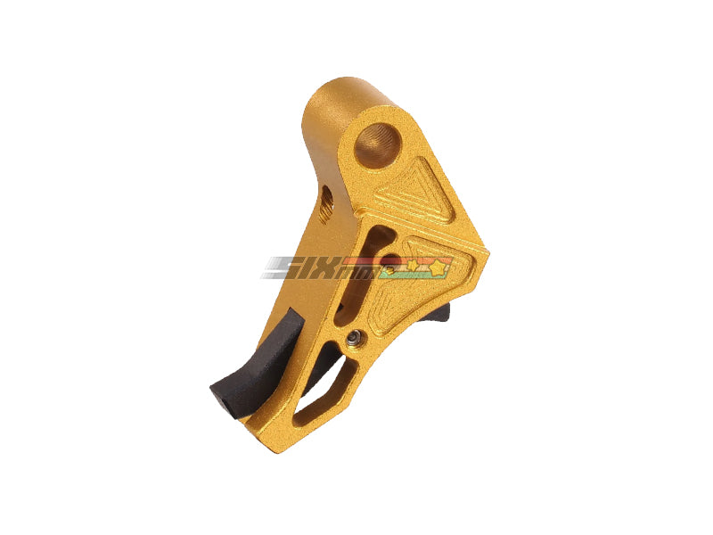 [5KU] EX Style CNC Aluminium Flat Trigger Set[For Tokyo Marui G17 / G18 GBB Series][GLD]