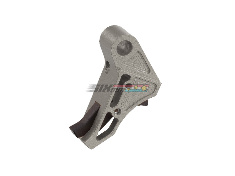 [5KU] EX Style CNC Aluminium Flat Trigger Set[For Tokyo Marui G17 / G18 GBB Series][Grey]