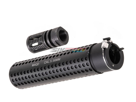 [5KU] KAC Style QD Silencer with Flash Hider[For M4 AEG  GBB Series][CCW, -14mm]