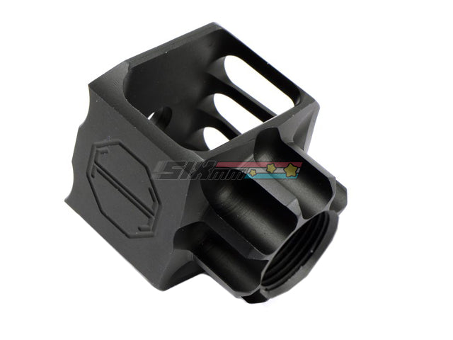 [5KU] LAF-24 Airsoft Muzzle Brake[+24mm CW][BLK]