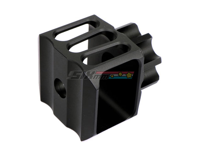 [5KU] LAF-28 Airsoft Muzzle Brake[-14mm CCW][BLK]
