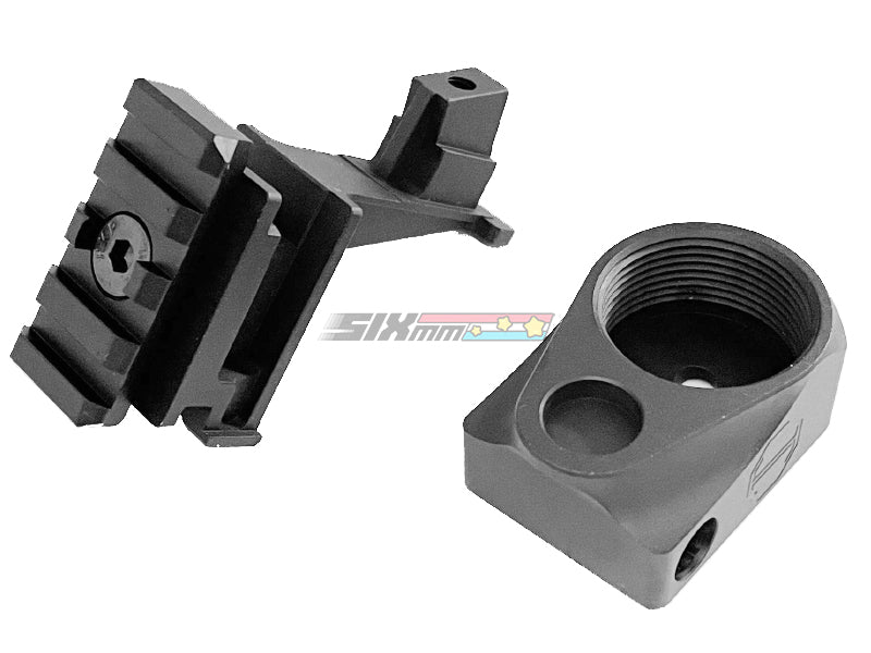 [5KU] M1913 & M4 Buffer Tube Stock Adapter Set [For Tokyo Marui AKM GBB Series][BLK]