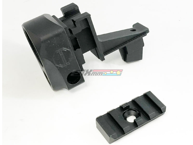 [5KU] M1913 & M4 Buffer Tube Stock Adapter Set [For Tokyo Marui AKM GBB Series][BLK]