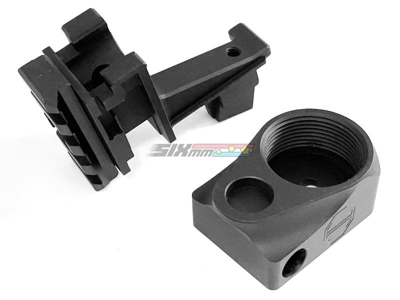 [5KU] M1913 & M4 Buffer Tube Stock Adapter Set [For Tokyo Marui AKM GBB Series][BLK]