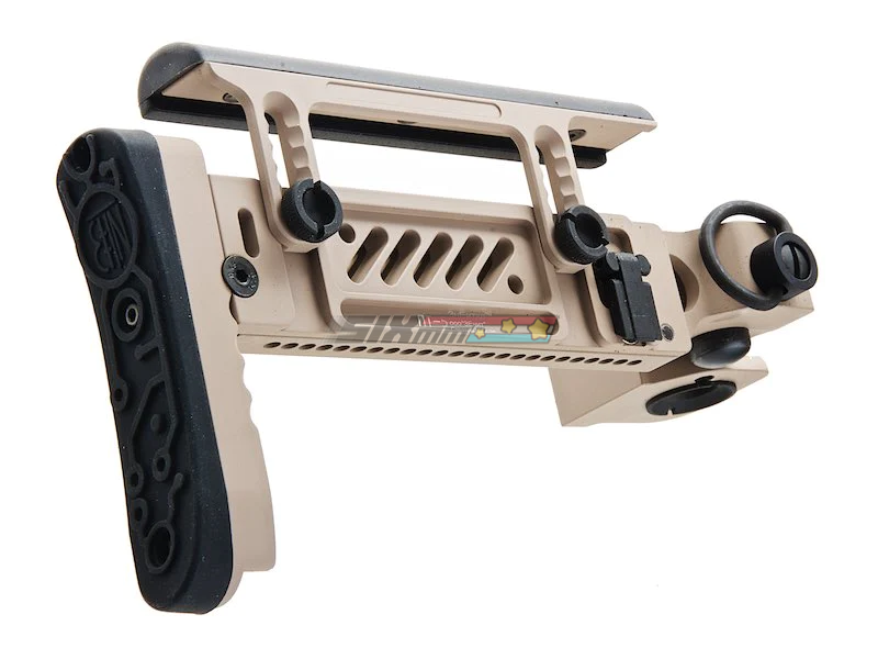 [5KU] PT-5 Side Folding Stock[For Tokyo Marui AKM GBB Series][Tan]