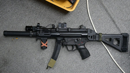 [5KU] Ryder 9-MP5 Silencer[W/ WE-Tech MP5 GBB Flash Hider][DE]