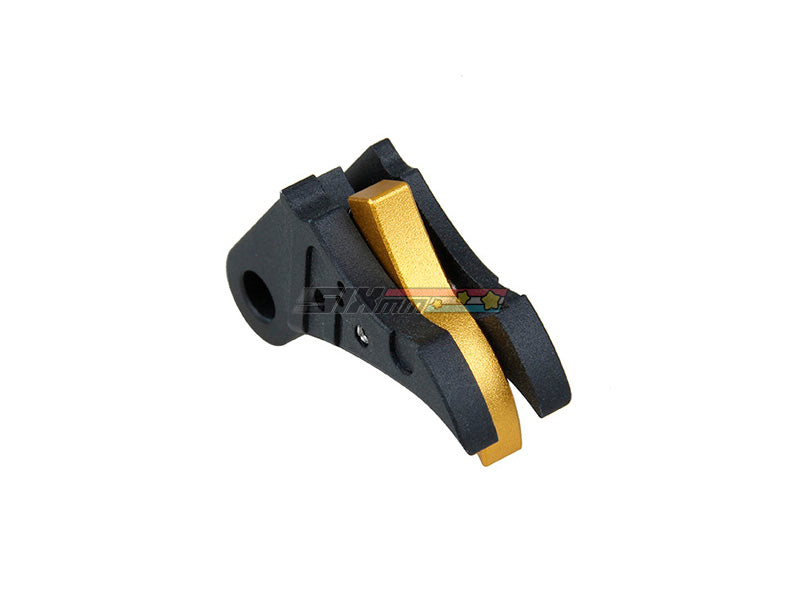 [5KU] SSVI style CNC Aluminium Flat Trigger Set[For Tokyo Marui G17 / G18 GBB Series][BLK]
