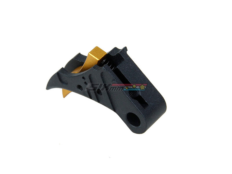 [5KU] SSVI style CNC Aluminium Flat Trigger Set[For Tokyo Marui G17 / G18 GBB Series][BLK]