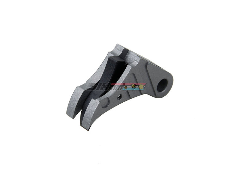 [5KU] SSVI style CNC Aluminium Flat Trigger Set[For Tokyo Marui G17  G18 GBB Series][GY]