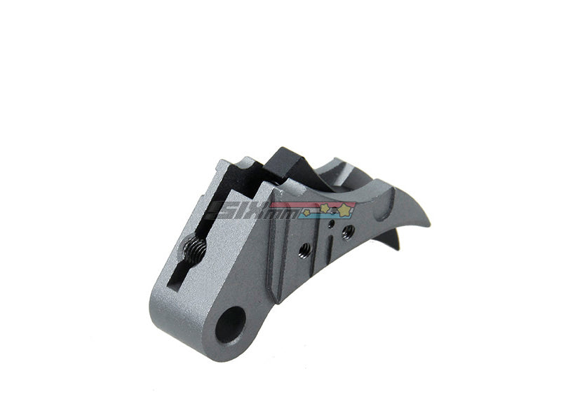 [5KU] SSVI style CNC Aluminium Flat Trigger Set[For Tokyo Marui G17  G18 GBB Series][GY]