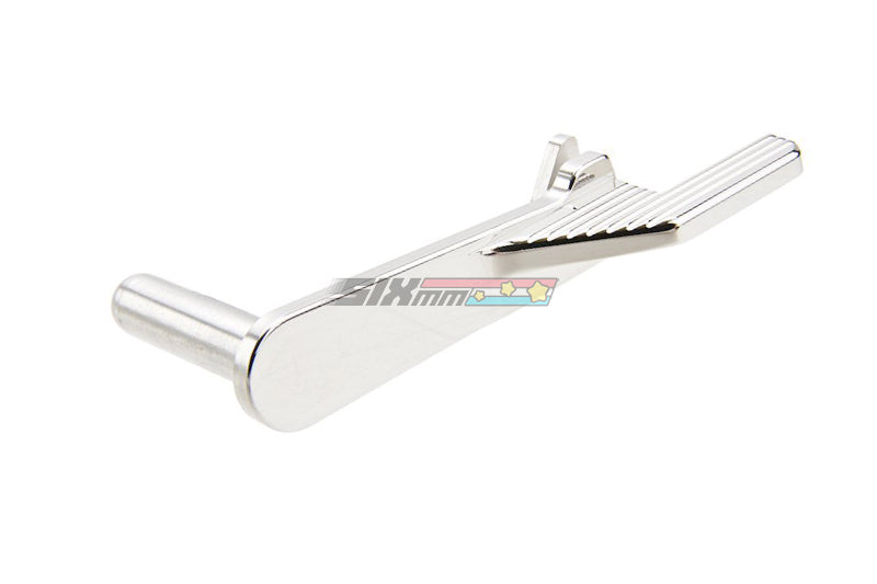 [5KU] Stainless Steel Slide Stop W extended Lever[For Tokyo Marui HI CAPA GBB Series][Type 4][SV]