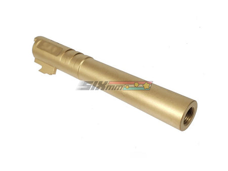 [5KU] Stainless Steel Threaded Outer Barrel[For Tokyo Marui Hi-Capa 5.1 GBB][GLD]