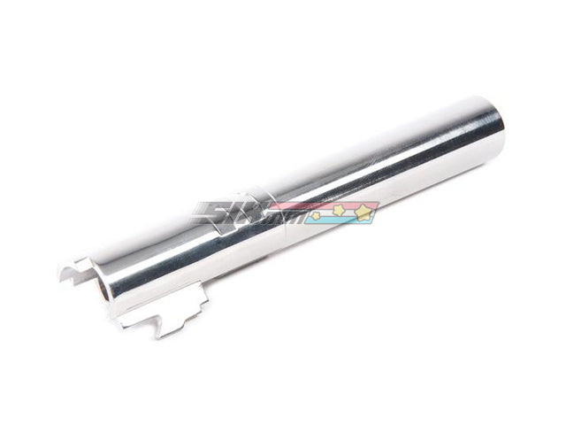 [5KU] Stainless Steel Threaded Outer Barrel[For Tokyo Marui Hi-Capa 5.1 GBB][SV]