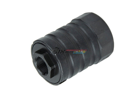 [5KU] Steel Facemount X12 AK Flash Hider[For -14mm CCW Barrel Threaded][BLK]