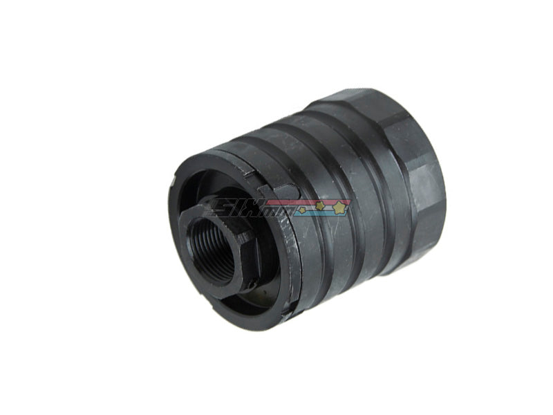 [5KU] Steel Facemount X37 AK Flash Hider[For -14mm CCW Barrel Threaded][BLK]