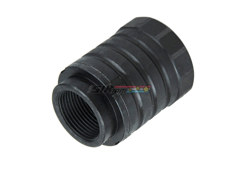 [5KU] Steel Facemount X37 AK Flash Hider[For +24mm CW Barrel Threaded][BLK]