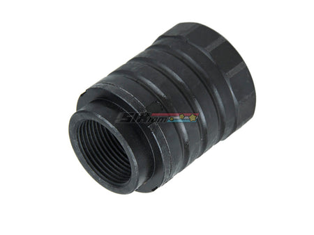 [5KU] Steel Facemount X37 AK Flash Hider[For +24mm CW Barrel Threaded][BLK]