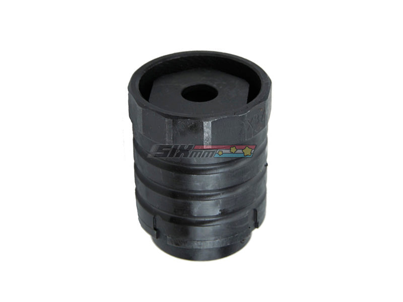 [5KU] Steel Facemount X37 AK Flash Hider[For +24mm CW Barrel Threaded][BLK]