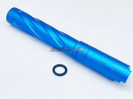 [5KU]Tornado 5 Inch Aluminium Threaded Outer Barrel [For Tokyo Marui Hi-Capa 5.1 GBB][BLU]