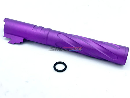 [5KU]Tornado 5 Inch Aluminium Threaded Outer Barrel [For Tokyo Marui Hi-Capa 5.1 GBB][PUR]