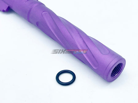 [5KU]Tornado 5 Inch Aluminium Threaded Outer Barrel [For Tokyo Marui Hi-Capa 5.1 GBB][PUR]