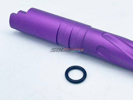[5KU]Tornado 5 Inch Aluminium Threaded Outer Barrel [For Tokyo Marui Hi-Capa 5.1 GBB][PUR]