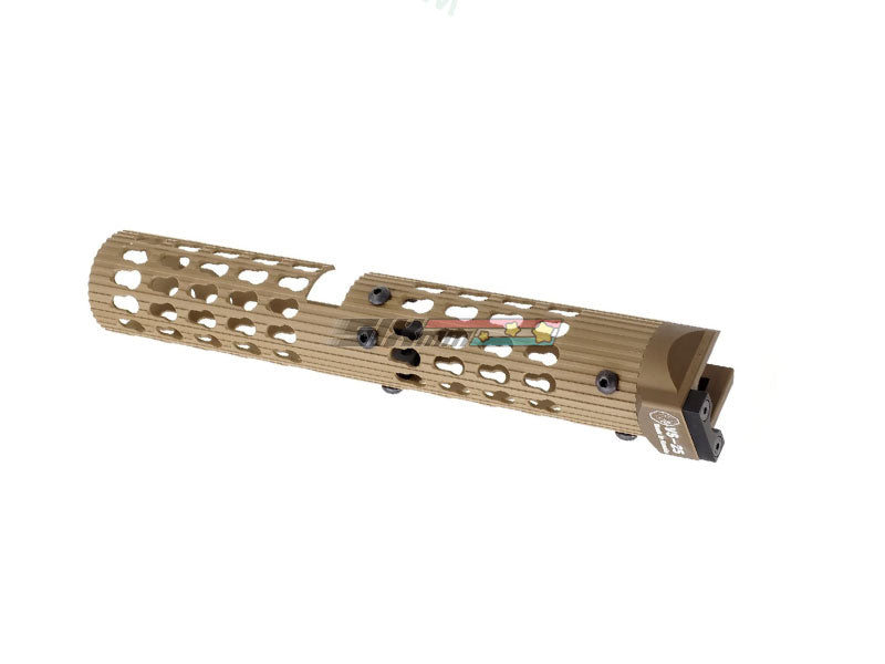 [5KU] VS-25 AK KeyMod Long Tubular Aluminium Handguard[Tan]
