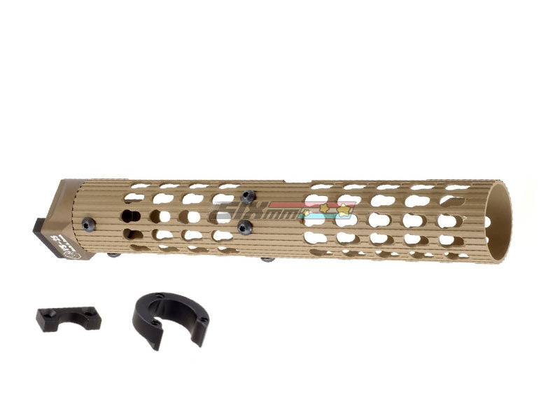 [5KU] VS-25 AK KeyMod Long Tubular Aluminium Handguard[Tan]