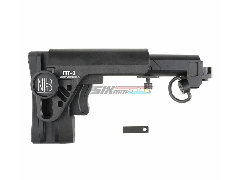 [5KU] ZEN PT-3 Retractable Folding Stock[For GHK/LCT AK AEG GBB Series][BLK]
