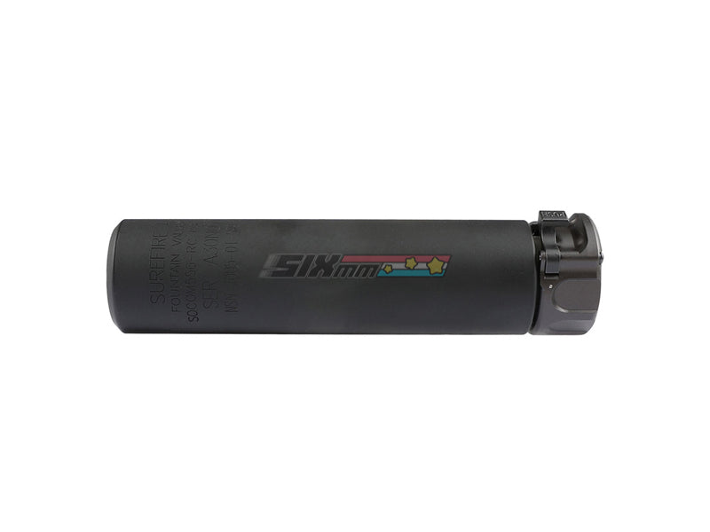 [Airsoft Artisan] SF STYLE 6.2inch silencer + 4 Prong Flash Hider [BLK]