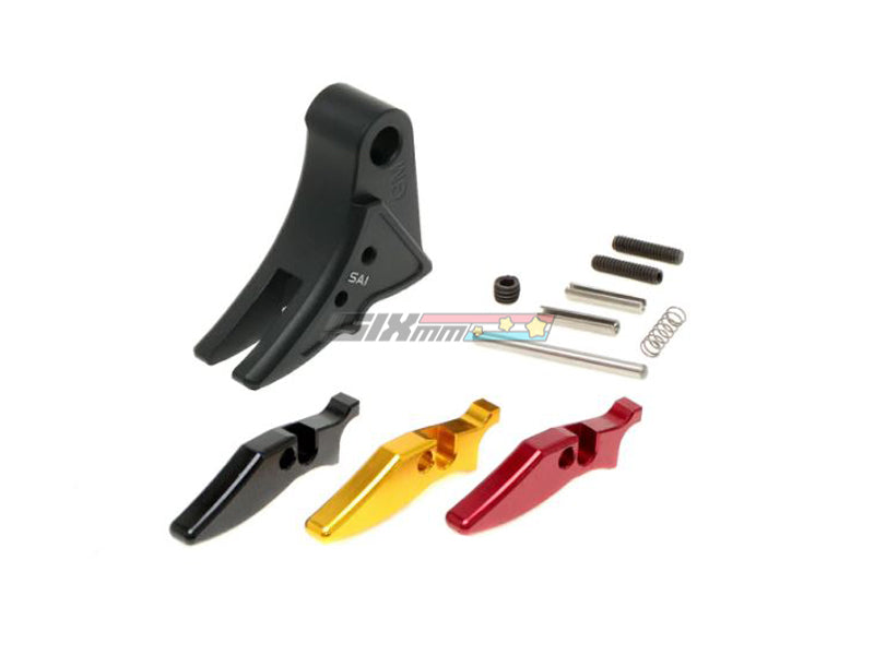 [Guns Modify] Aluminum Trigger [For Tokyo Marui G17/18/26 GBB Airsoft] [ver.3 / SA Style][BLK]