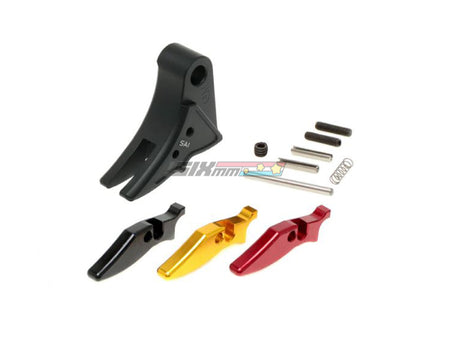 [Guns Modify] Aluminum Trigger [For Tokyo Marui G17/18/26 GBB Airsoft] [ver.3 / SA Style][BLK]