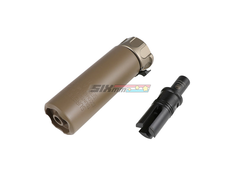 [Airsoft Artisan] SF Type SOCOM46-MINI Suppressor/SF3P Flash Hider Set [For Tokyo Marui/WE MP7][DE]