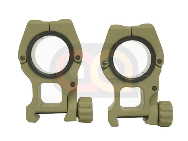 [Army Force] M10 25mm/30mm Diameter 45mm Height Metal Scope Mount Set [DE]