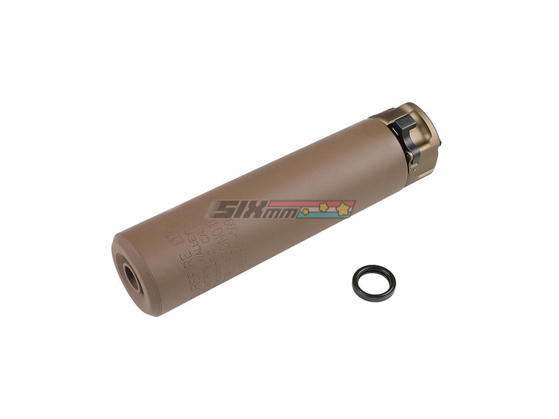 [Airsoft Artisan] SF STYLE 6.2inch silencer + 4 Prong Flash Hider [DE]