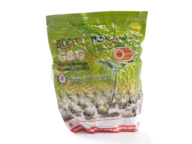 [G&G] 0.20g Biodegradeable BB [5000 BBs][Desert]